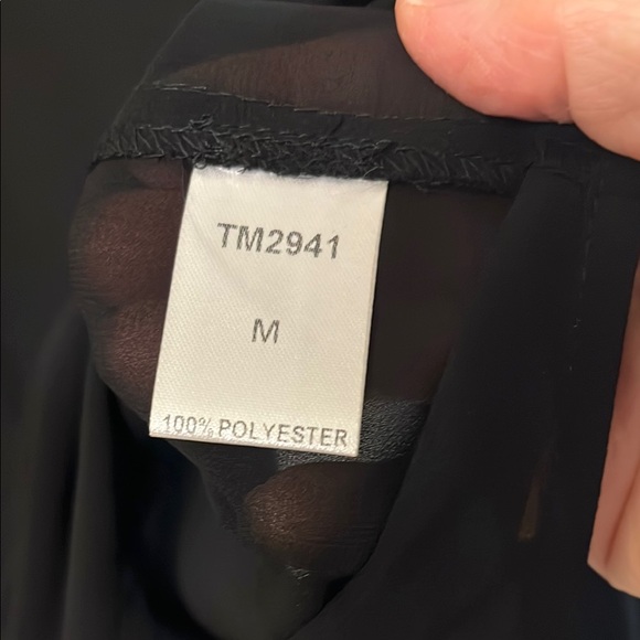 Black embellished long sleeve blouse excellent condition - Picture 4 of 13